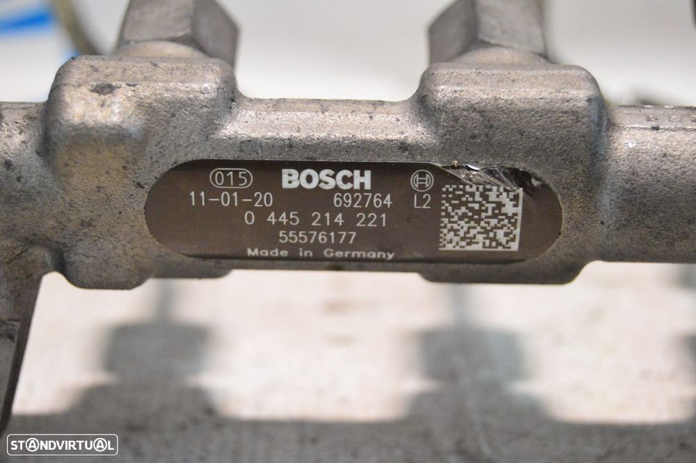 REGUA INJETOR INJETORES INJECTOR INJECTORES BOSCH OPEL GM55576177 55576177 0445214221 OPEL INSIGNIA A G09 SPORT TOURER 2.0 CDTI 16V 160CV A20DTH - 12