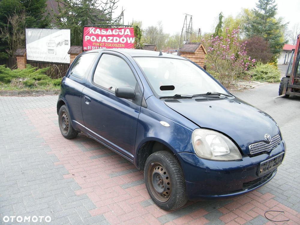 KOMPLETNY PRZÓD Toyota Yaris P1 (Przed Lift) 99-03r 8P4 lakier kolor granatowy Europa MASKA LAMPA ZDERZAK BŁOTNIK GRILL ATRAPA PAS PRZEDNI WZMOCNIENIE CZOŁOWE CHŁODNICA do założenia bez malowania - 3