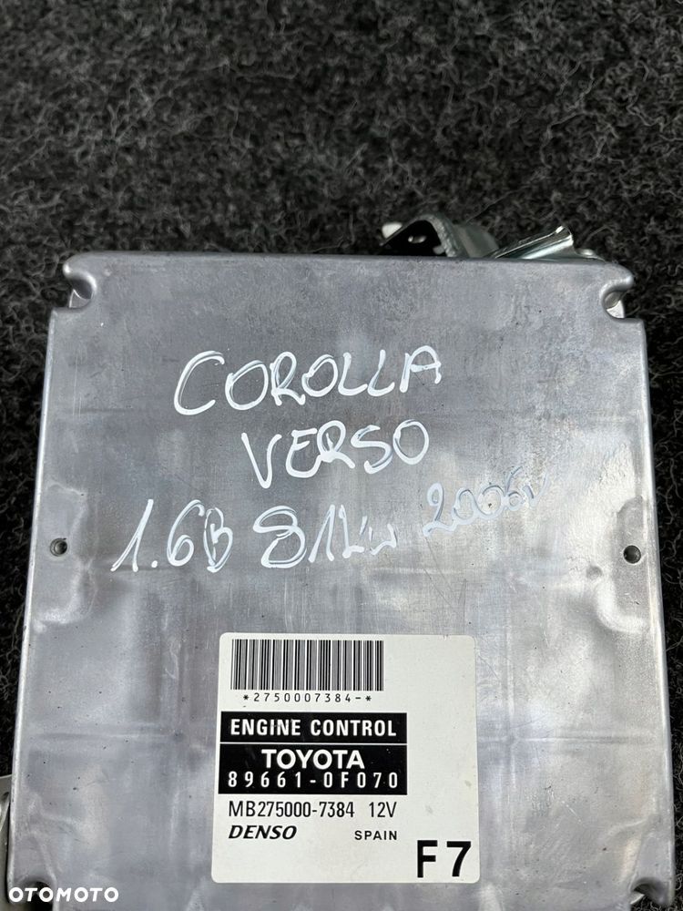 toyota corolla verso 1.6b komputer sterownik silnika 896610F070 - 3