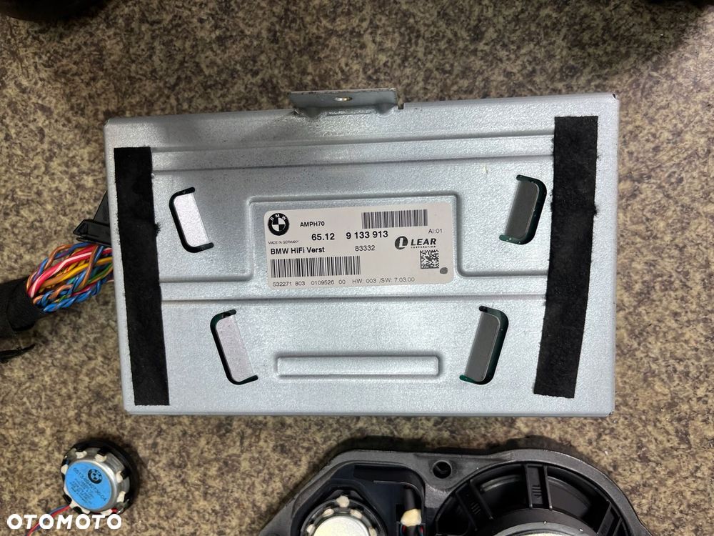 Glosniki glosnik wzmacniacz HiFi subwoofer syczki zestaw audio BMW E70 X5 - 9