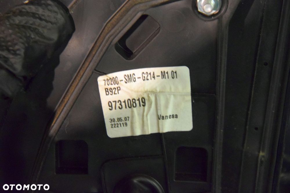 Honda Civic VIII UFO 06-11 Lusterko prawe 7PIN czarne B92P oryginał EUROPA - 4