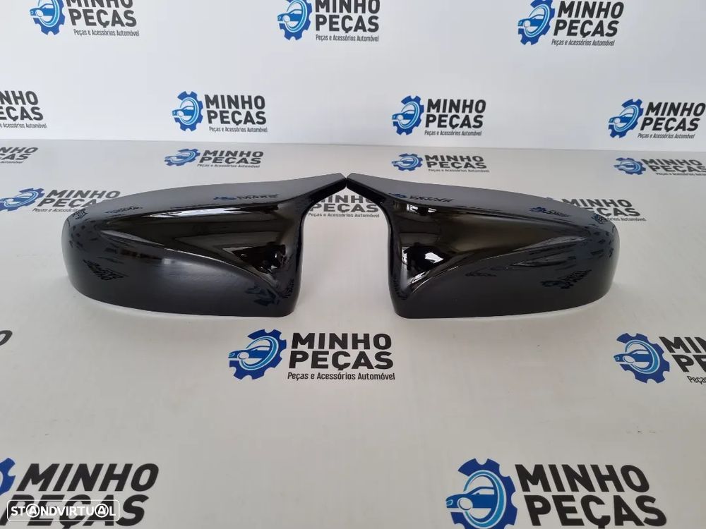 Capas de espelho BMW X5 (E70) X6 (E71) Preto Brilho Look M - 3