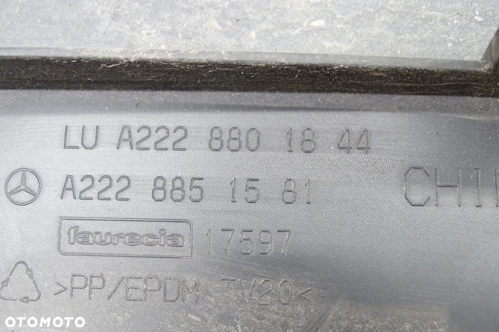 MERCEDES S KLASA W222 Mocowanie Numeru Tablicy Rejestracyjnej 2228801844 - 3