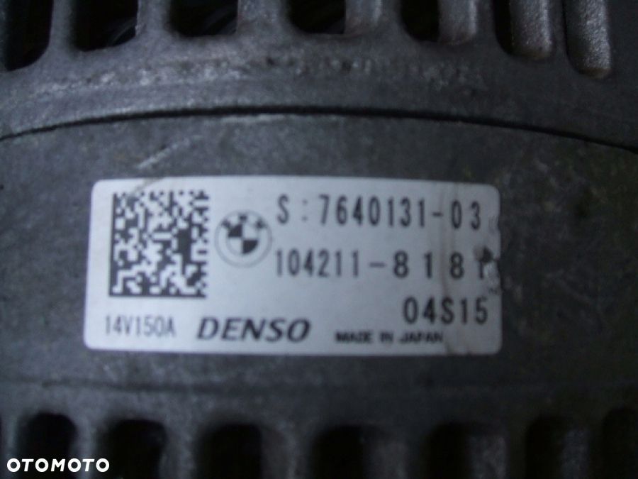 BMW F45 F46 X1 X2 2.0D MINI F56 ALTERNATOR DENSO 7640131-03 - 4