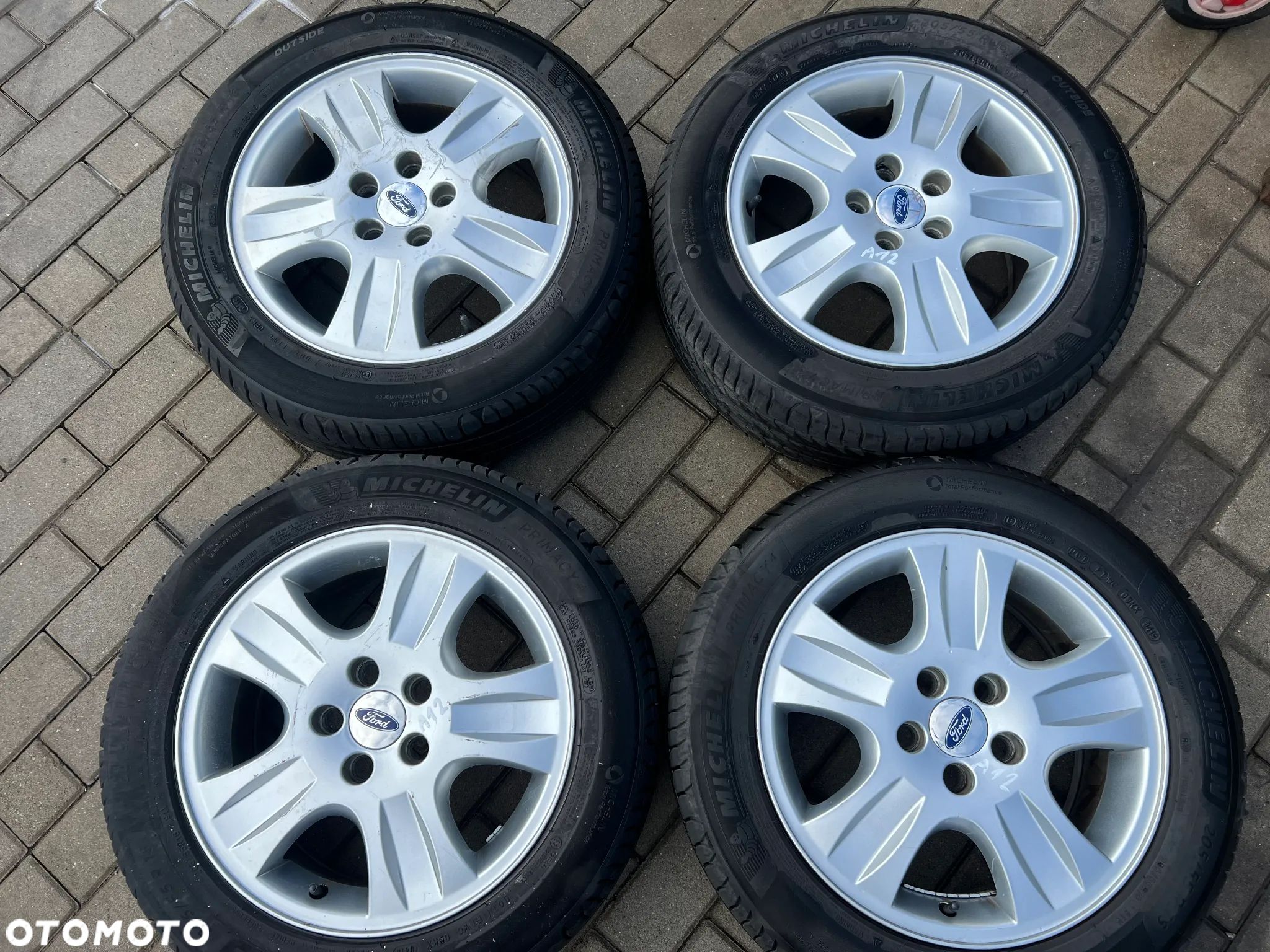 ALUFELGI FORD 6.5Jx16 ET52.5 5X108 + OPONY MICHELIN PRIMACY 4 205/55/16 2019 - 1
