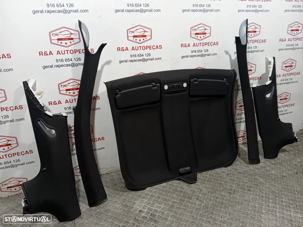 Conjunto Interior Forro Forra Tecto Teto Cupula Audi TT S-Line Original - 3