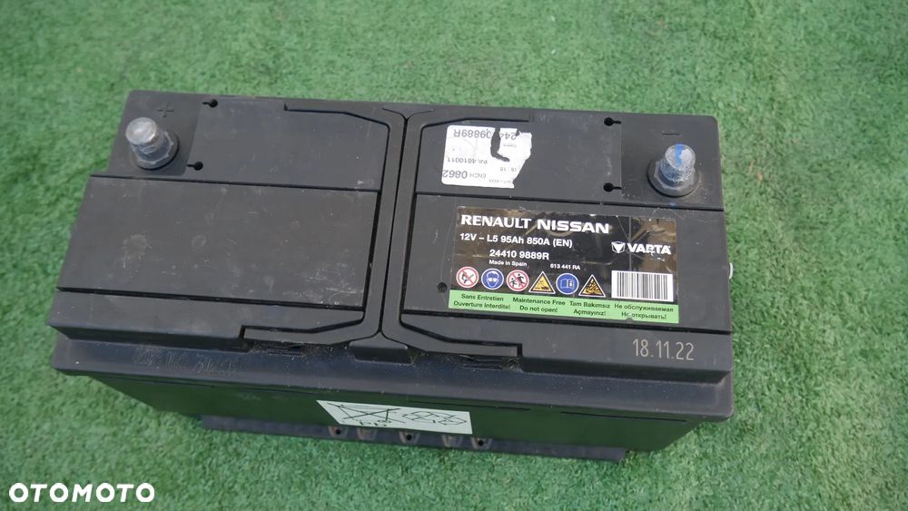 AKUMULATOR 12V 95AH 850A L5 RENAULT NISSAN OE 244109889R VARTA - 4