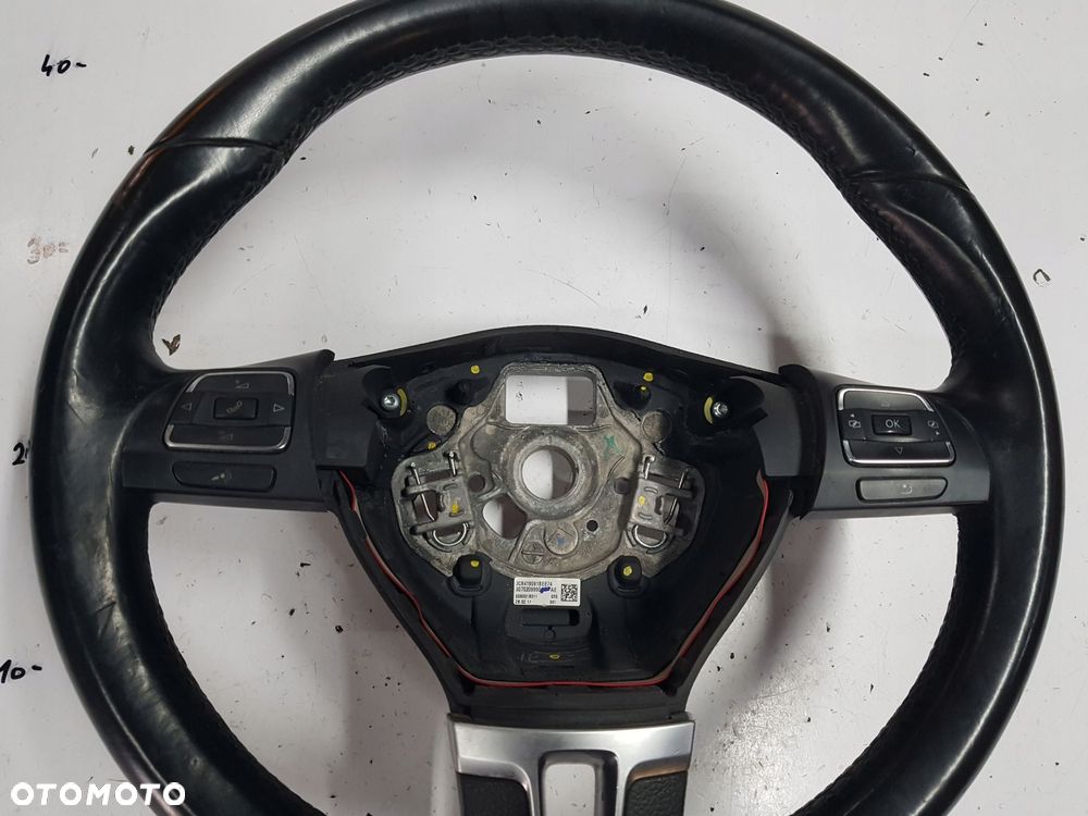 VW PASSAT B7 10-14r PASSAT CC GOLF VI KIEROWNICA SKÓRZANA 3C8419091BE - 2