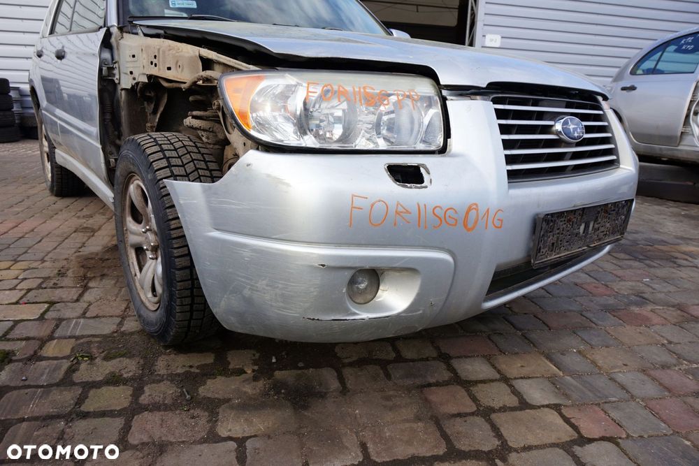 ZDERZAK PRZEDNI FORESTER II SG LIFT 01G 57704SA070 SREBRNY SUBARU 2006-2008 - 4