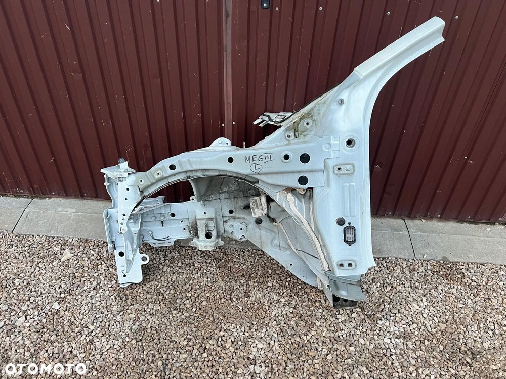 ĆWIARTKA PODŁUŻNICA LEWA RENAULT MEGANE III LIFT BIAŁA PERŁA TEQNC