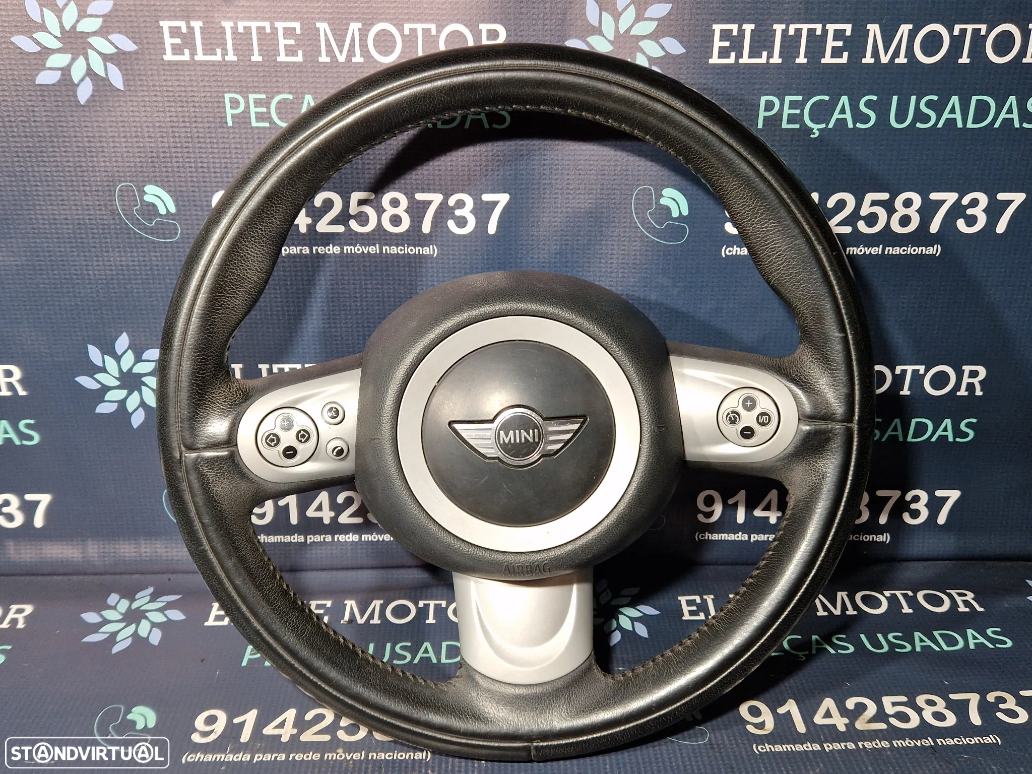Volante usado pele multifunções airbag MINI ONE COOPER R56 R55 R57 - 2