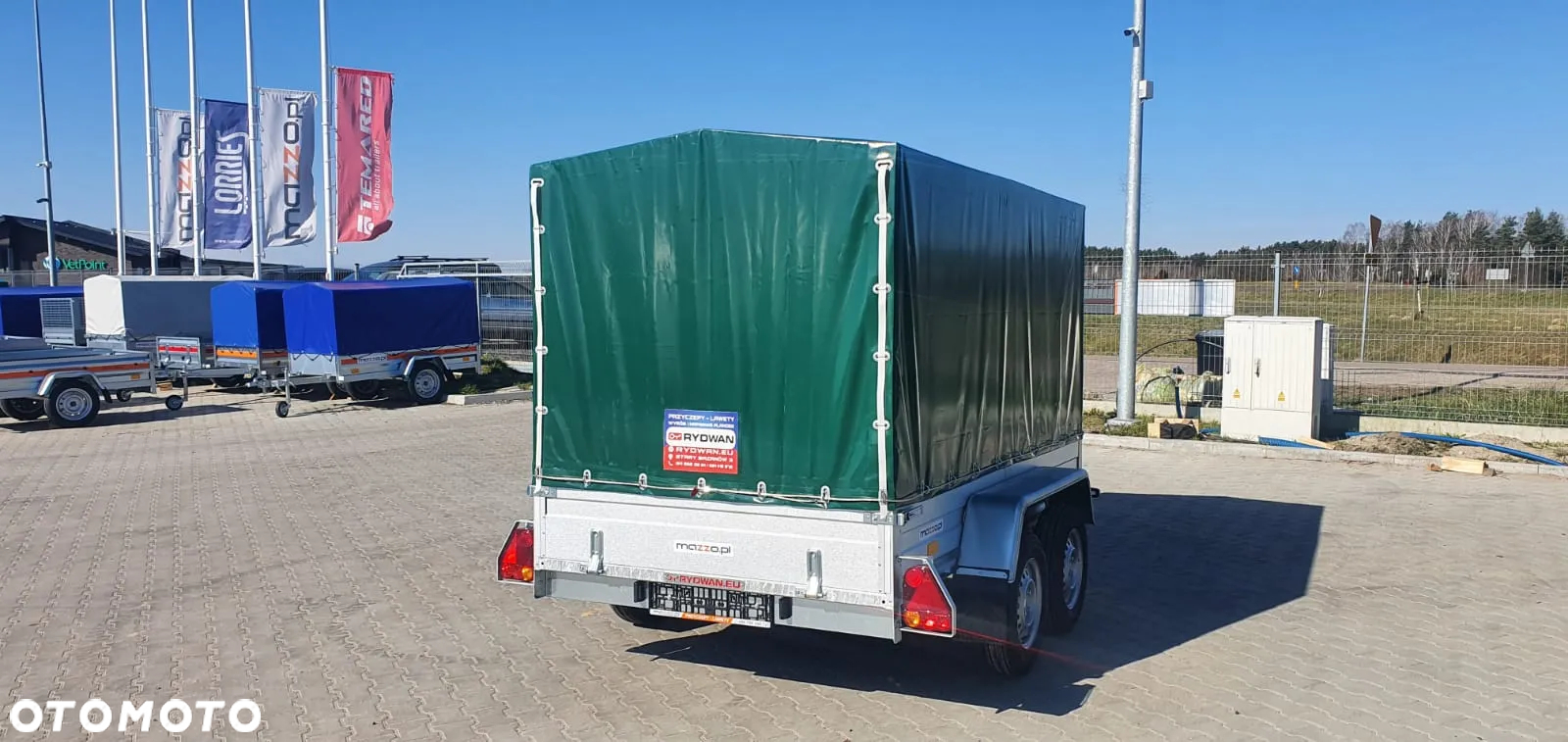 Rydwan Dostawa przyczepa spawana 265x145x150cm stelaż i plandeka DMC750kg MOCNA I SOLIDNA - 8