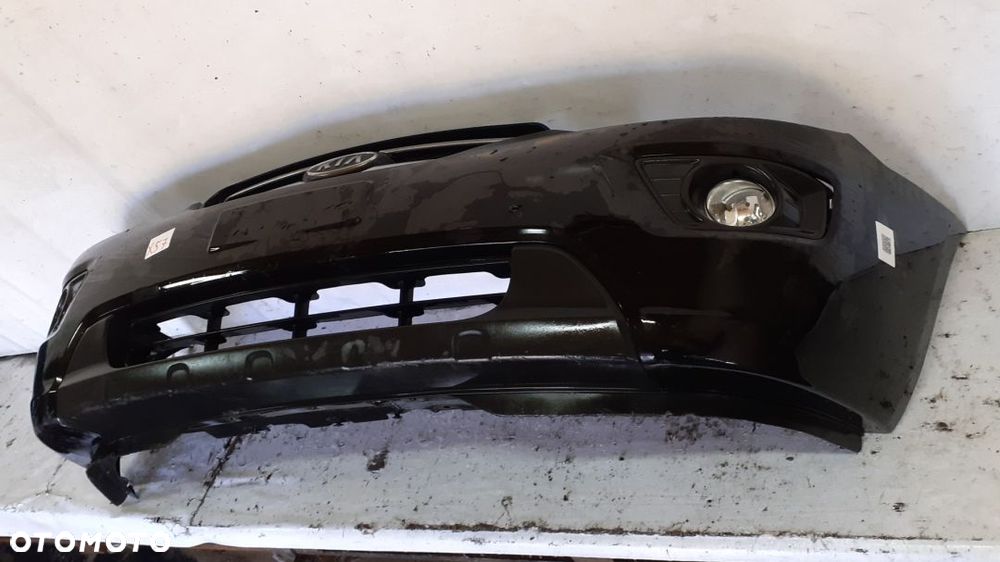 + ZDERZAK PRZÓD PRZEDNI DO KIA CARENS III 3 CZARNY HALOGENY - 3