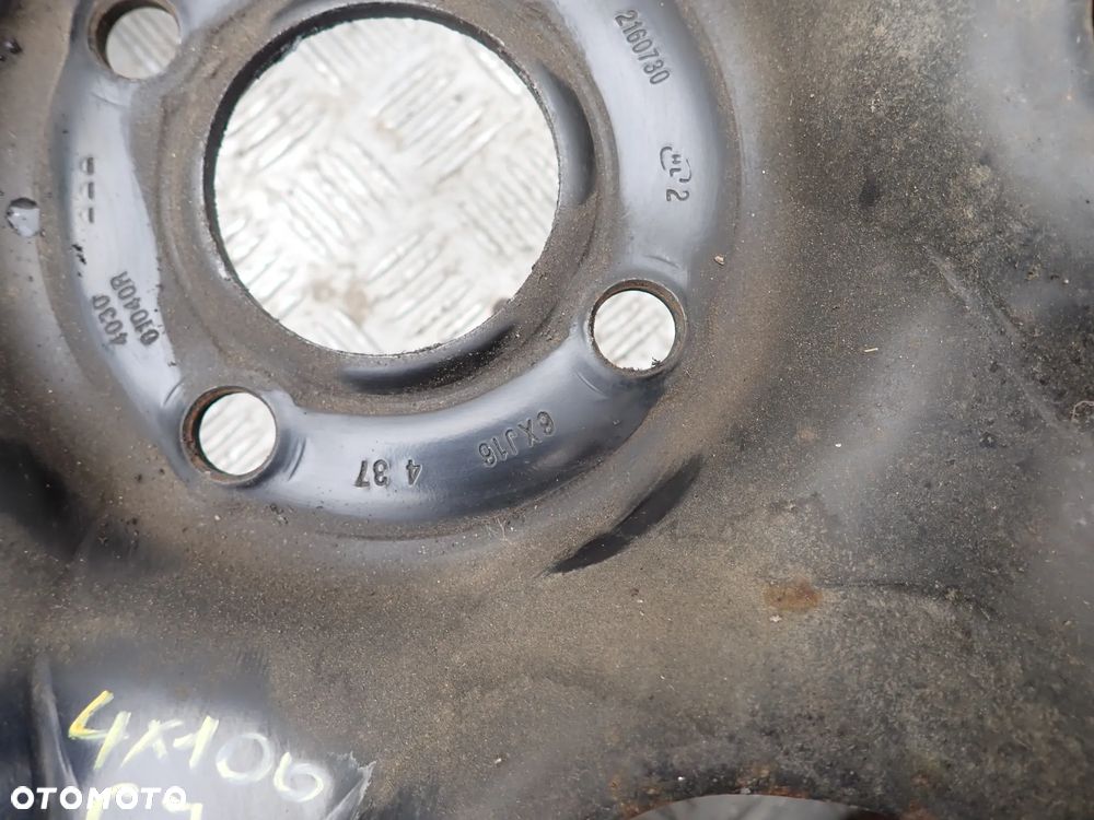 FELGI STALOWE DACIA  6JX16  ET 37  4X100  403001040R  2160730 MOŻLIWOŚĆ WYSYŁKI 790-336-738 516-947-533 - 6