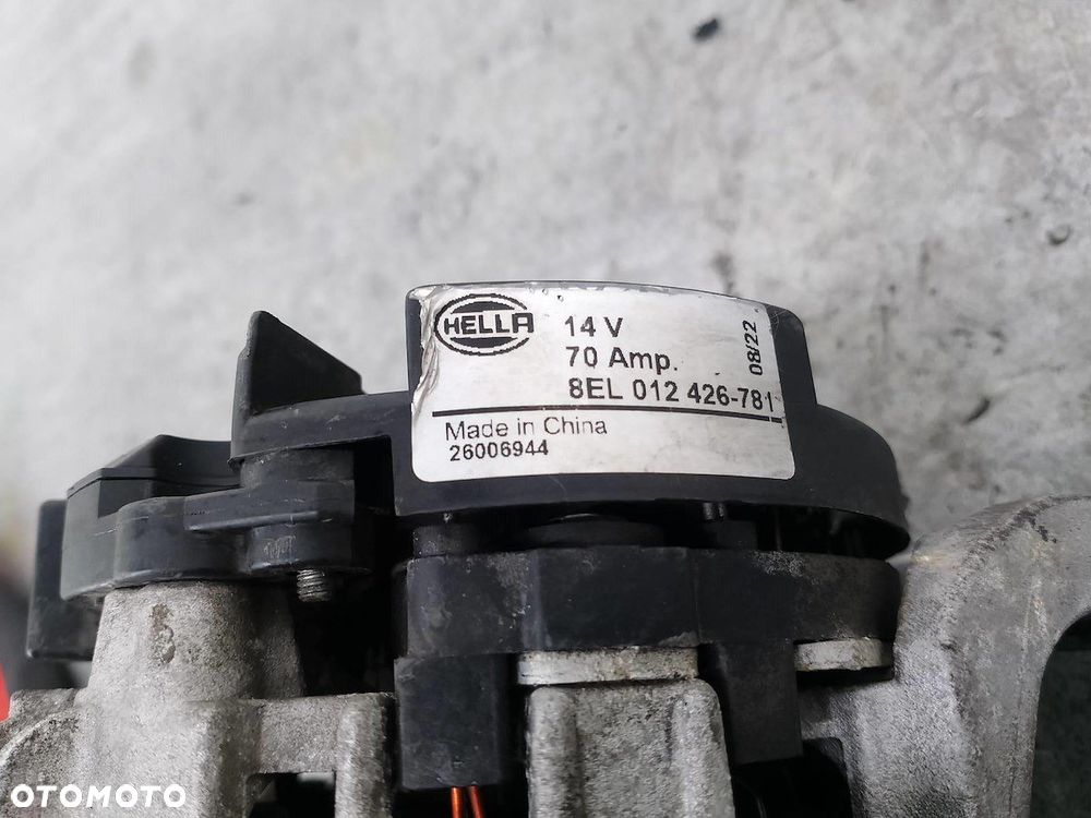 ALTERNATOR OPEL AGILA B 26006944  8EL012426-781 HELLA 1.0 12V - 7
