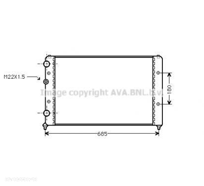 CHLODNICA WODY VW GOLF I 1,5-1,8/ JETTA I 1,6/1,8 / - 3