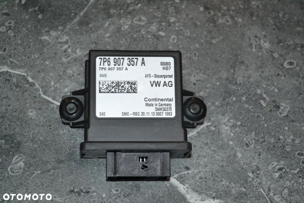 VW AUDI SEAT SKODA MODUŁ STEROWNIK ŚWIATEŁ 7P6907357A - 1