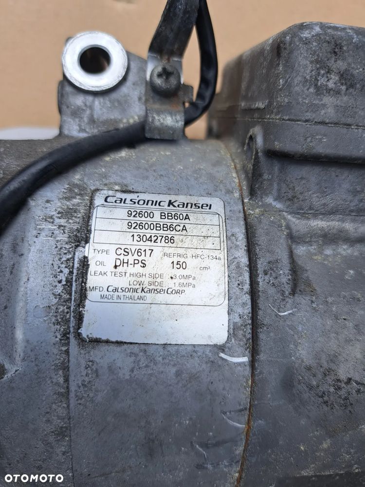 Nissan Qashqai j10 lift kompresor klimatyzacji sprężarka 92600 BB60A  1.6 dci - 2