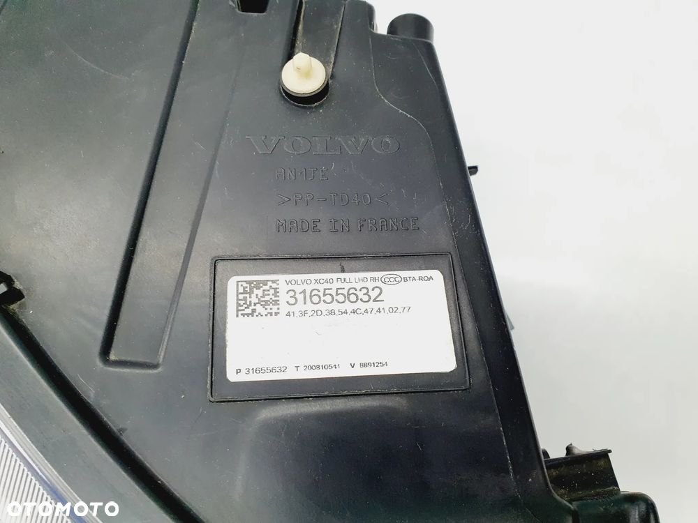 VOLVO XC40 LAMPA PRAWA FULL LED ORYGINAŁ EU! 31655632 - 7
