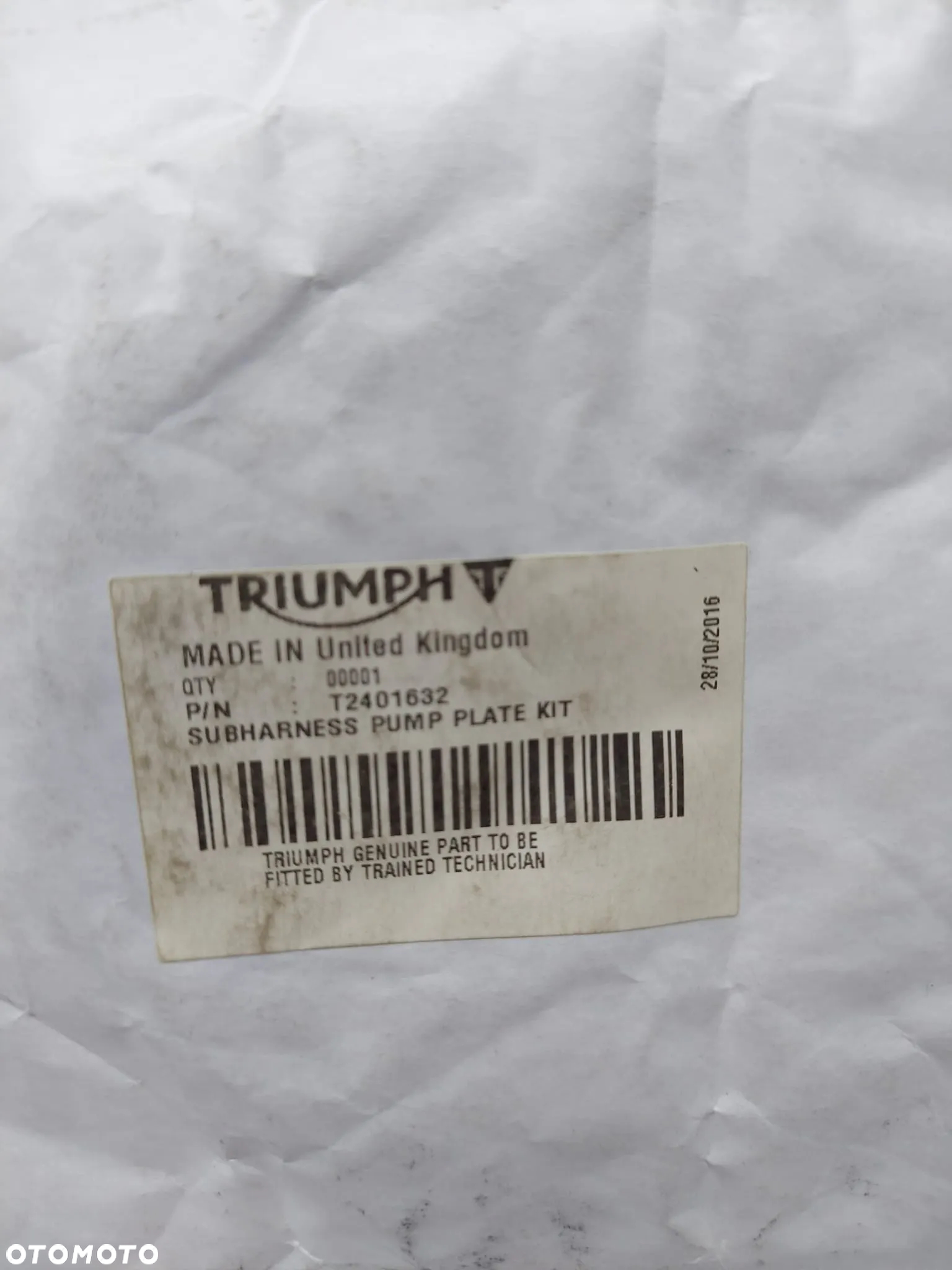 Uszczelki pompy paliwa TRIUMPH PAKIET - 3