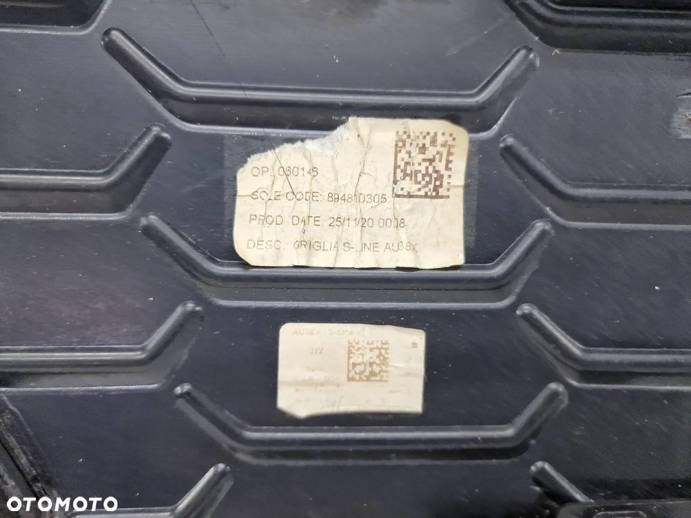 AUDI A3 8Y0 S-LINE 20- ATRAPA / GRILL PRZEDNI PRZÓD , CZARNA MATOWA Z CZARNĄ RAMKĄ, CHROM NA PDC , NR 8Y0853651B , NR AUKCJI GL370 - 25