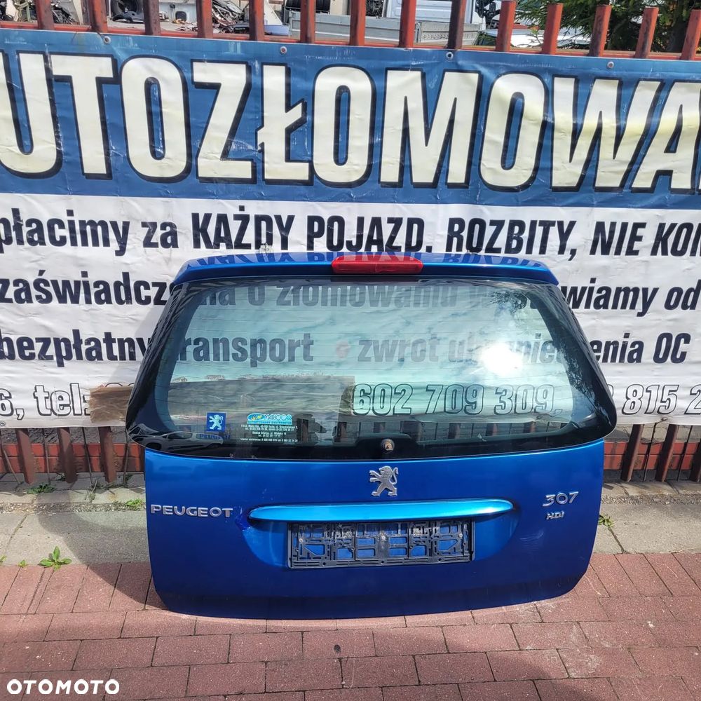 Klapa bagażnika Peugeot 307 SW Szyba