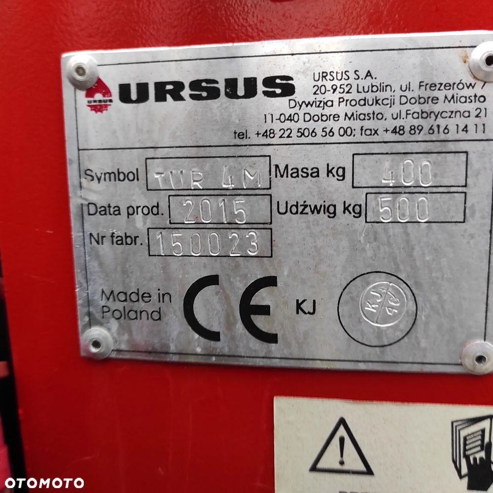 Ursus 5044 Ciągnik Sadowniczy Ursus 5044/C-350 z Ładowaczem - 9
