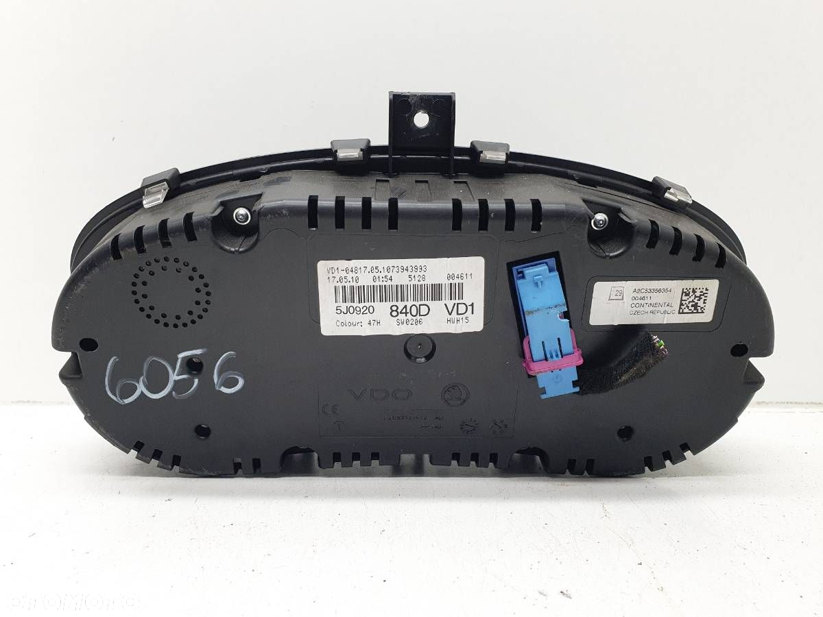 LICZNIK 1.6 TDI SKODA FABIA II EUROPA 5J0920840D - 7