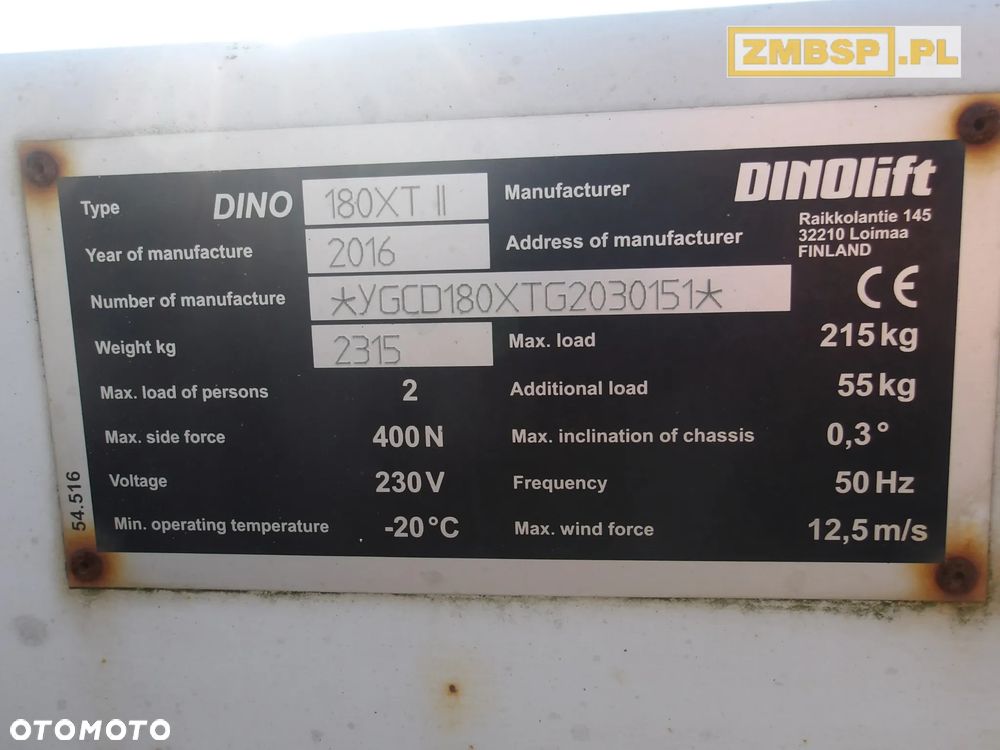 Inny Dinolift DINO 180XT II - 11