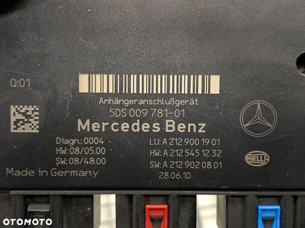 HAK HOLOWNICZY MODUŁ  MERCEDES-BENZ KLASA E T-Model (S212) 2009 - 2016 E 350 CDI (212.225) 170 kW - 9