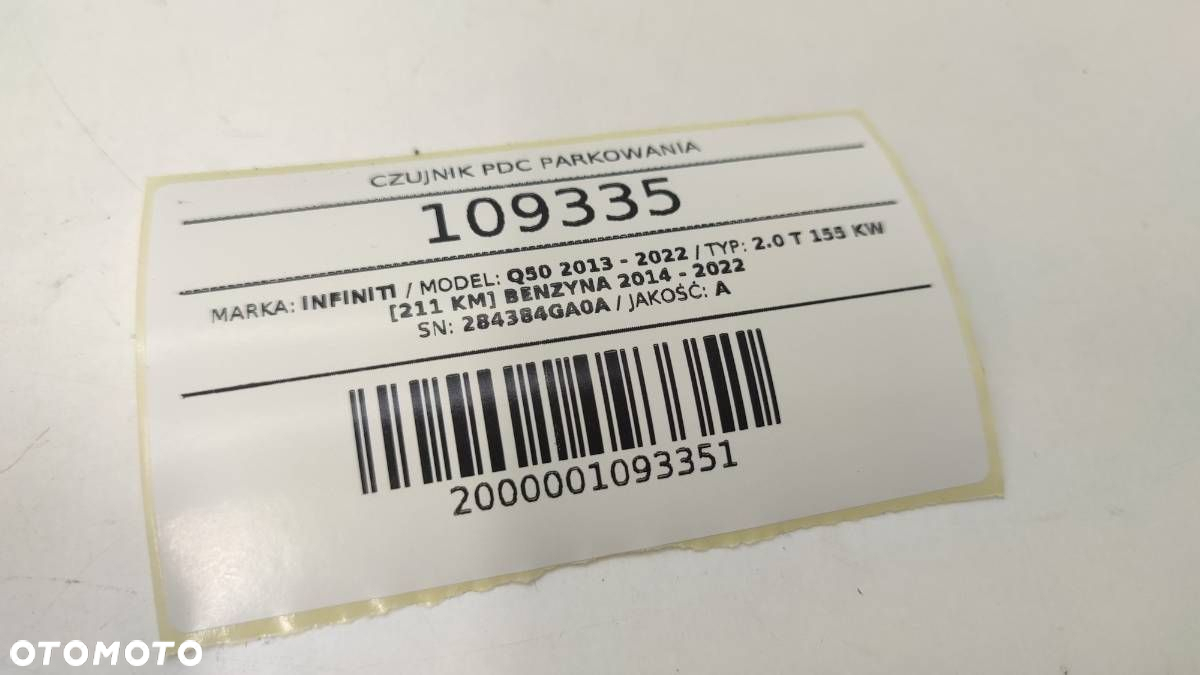 CZUJNIK PDC PARKOWANIA INFINITI Q50 284384GA0A ORYGINAŁ - 4
