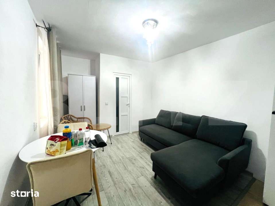 Garsoniera in centrul Clujului, 19 mp, 15 mp terasa, zona strazii Bari — fotografia 1