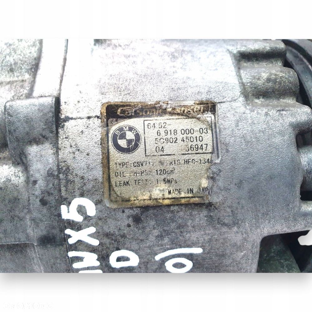 SPRĘŻARKA KLIMATYZACJI BMW X5 E53 3.0D 6918000-03 CSV717 CALSONIC - 7