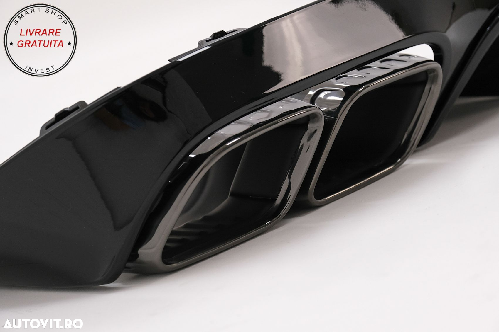 Difuzor Bara Spate cu Ornamente toba Mercedes E-Class C238 A238 AMG Sport Line Cou- livrare gratuita - 6