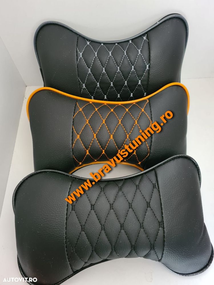 Perne tetiera auto 2 buc/set Piele Ecologica - 6