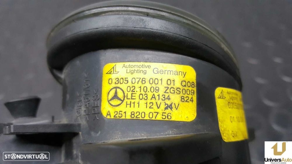 FAROL DE NEVOEIRO ESQUERDO MERCEDES CLASE B (W245) 200 CDI (245.208) - 6