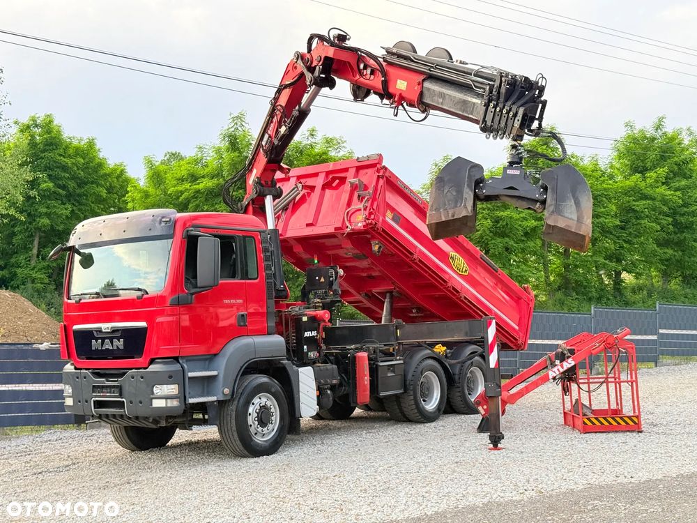 MAN * TGS 26.360 MAN * HDS Kran ATLAS 240.02 * Napęd 6X6 * Kiper Wywrotka Meiller * Kosz Łyżka * Energetyka * - 31