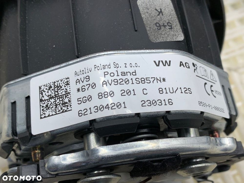 KOKPIT PODUSZKI KURTYNY KOMPLET  VW PASSAT B8 (3G2, CB2) 2014 - 2022 1.8 TSI 132 kW [180 KM] benzyna - 8