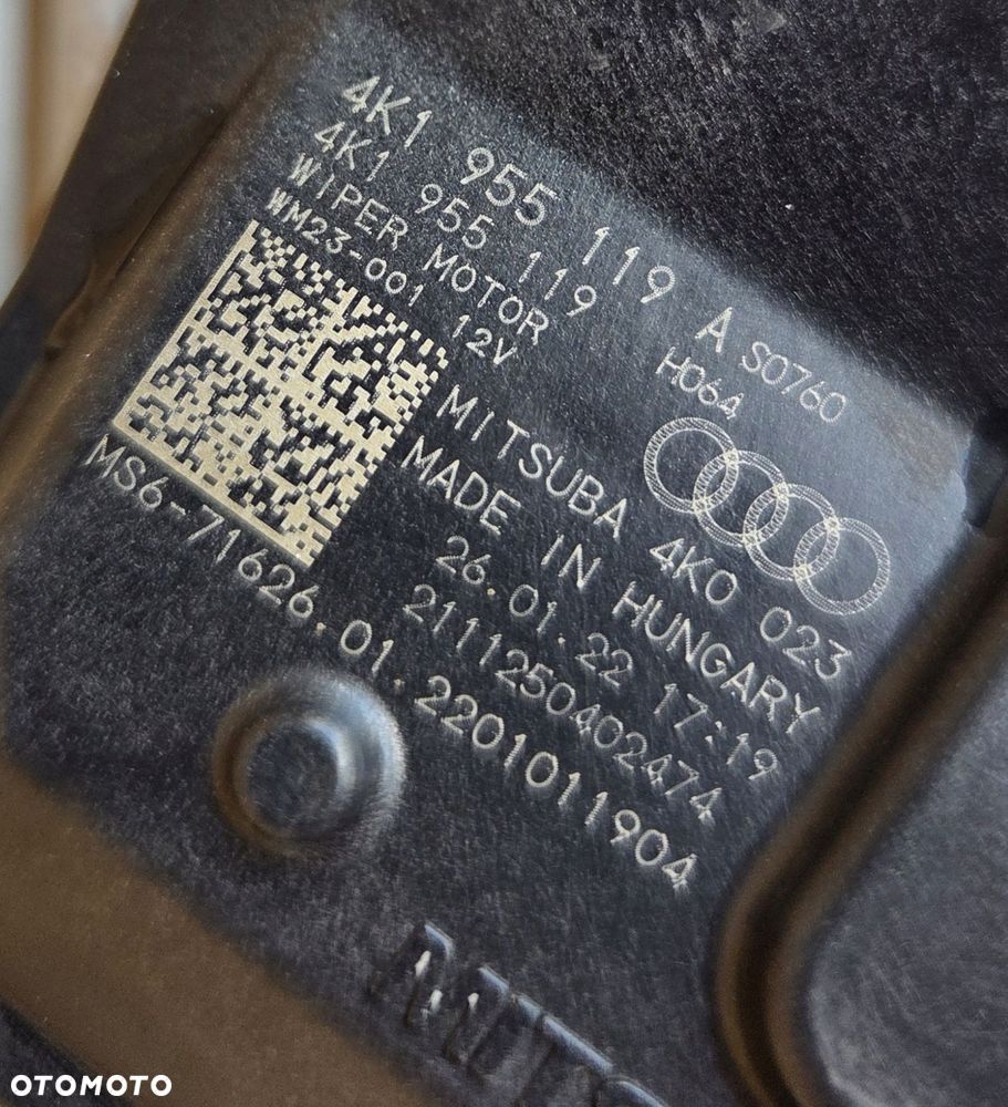 audi a6 s6 rs6 a7 s7 rs7 c8 4k mechanizm silniczek wycieraczek przód - 4