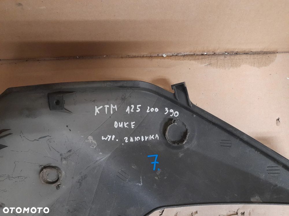 WYPEŁNIENIE PRAWY  BOK OWIEWKA BAK KTM 125 - 390 DUKE - 2