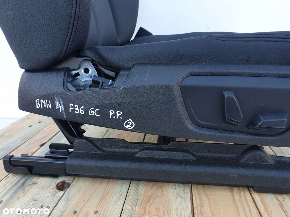 BMW F36 GC GRANCOUPE PRZEDNI FOTEL PRAWY PASAŻERA PRZÓD skóra skórzany EURO - 5