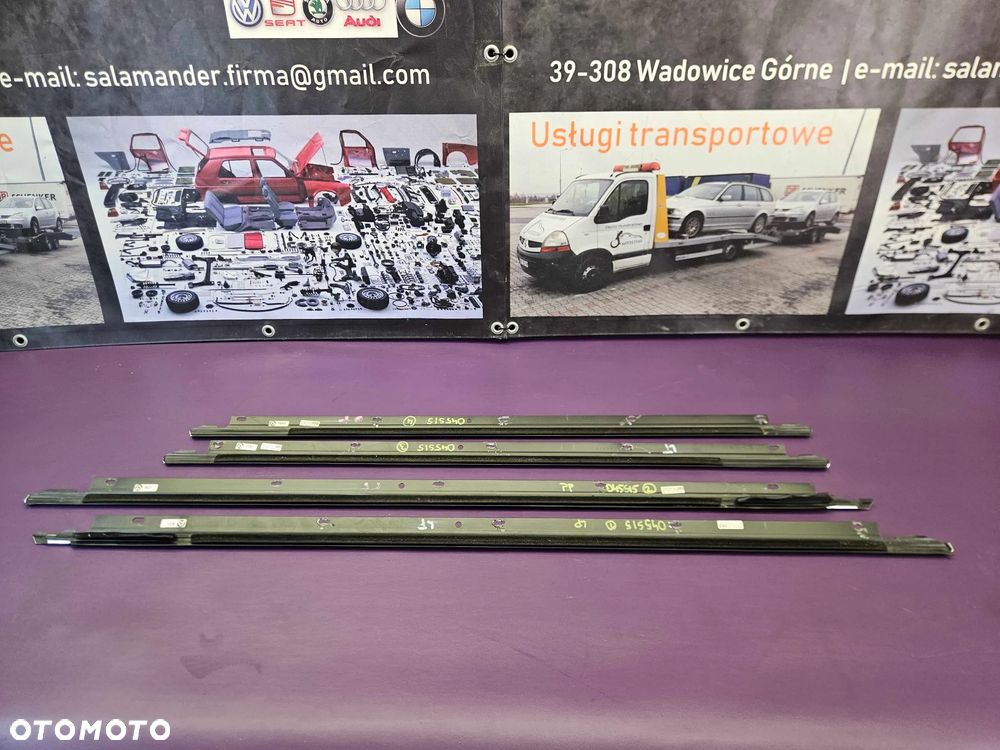 Listwa Listwy Zgarniajace Szyb Szyby Chrom Chromowane AUDI A6 C6 Sedan Kombi - 36