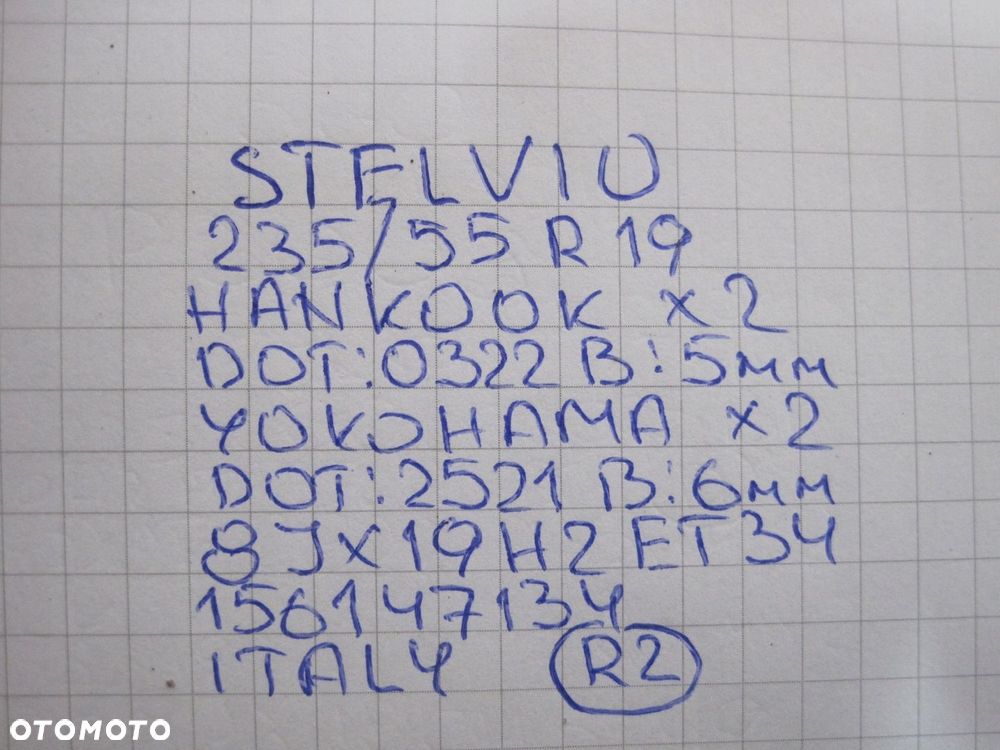 Koła felgi opony ALFA ROMEO STELVIO R19 21-22R - 13