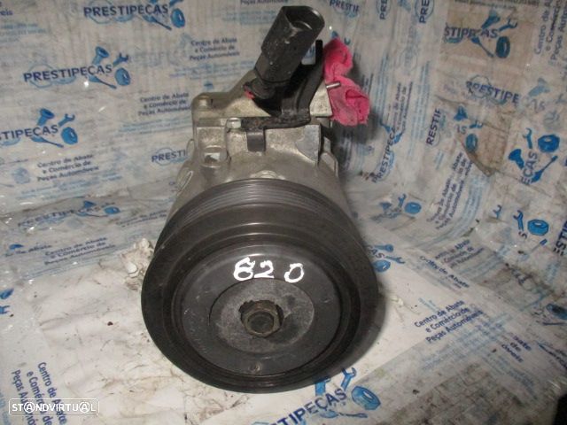 Compressor AC 6Q0820803K VW POLO 2006 1.2I 65CV 0P VW POLO 4 9N FASE 2 2006 1.2 64CV 5P CINZA DENSO - 1