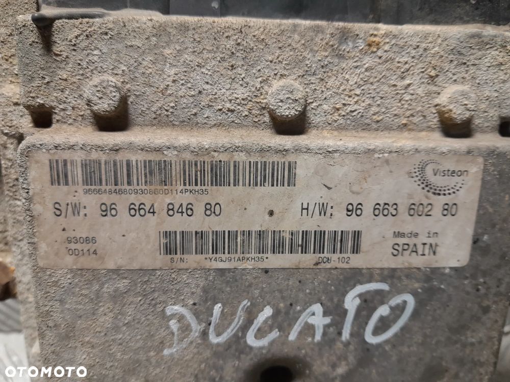 FIAT DUCATO BOXER KOMPUTER STEROWNIK SILNIKA 2.2 HDI 9666484680 - 2