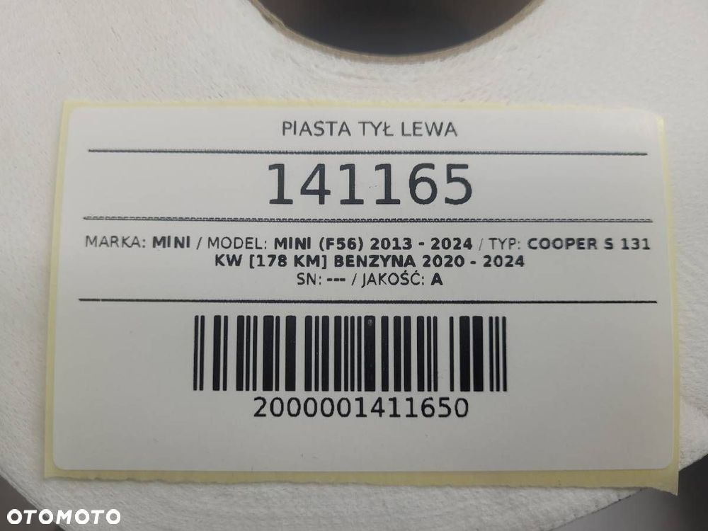 ZWROTNICA TYŁ LEWA MINI COOPER S F56 178KM 2024 - 9