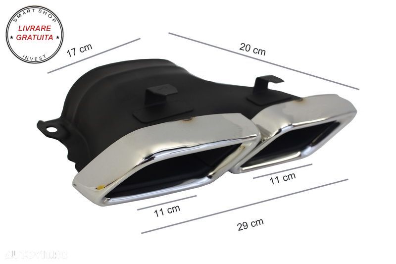 Difuzor Bara Spate cu Ornamente Tobe Mercedes E-Class W213 S213 Standard (2016-201- livrare gratuita - 15