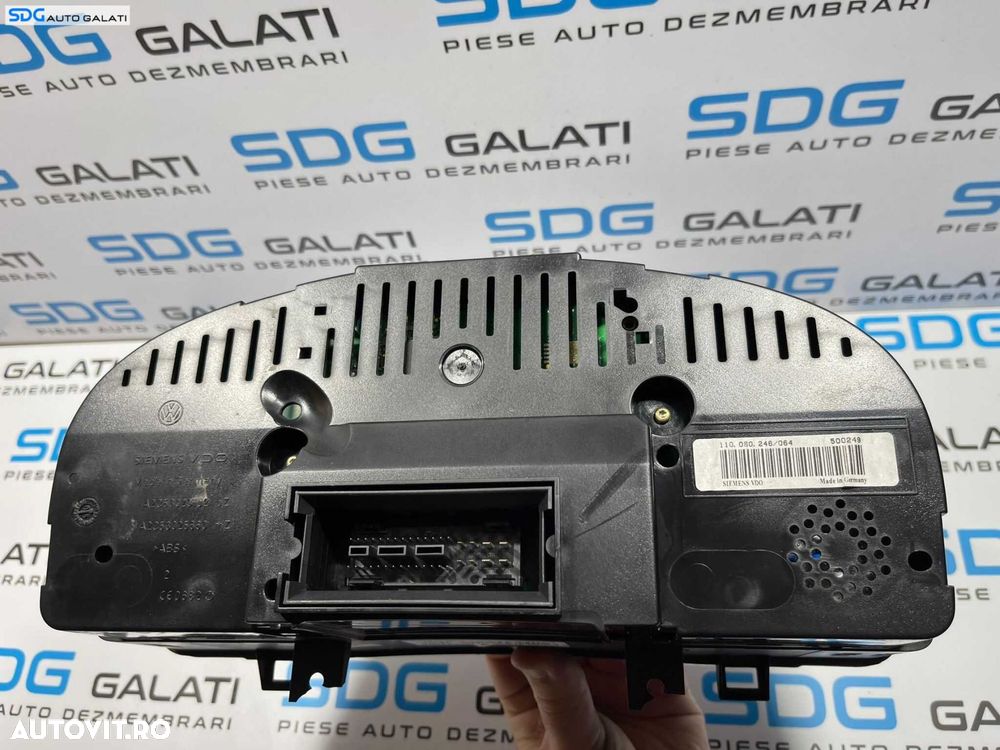 Ceas Ceasuri Bord cu Imobilizator Volkswagen Golf 5 Benzina 2004 - 2008 Cod 1K0290951J - 4