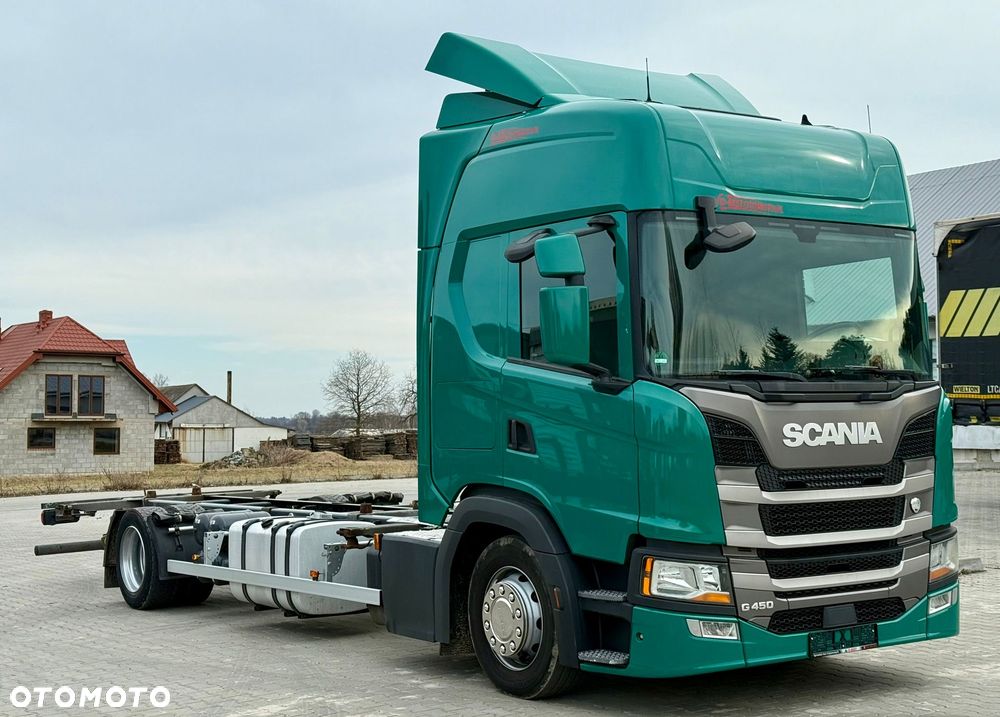 Scania G450 / RAMA DO ZABUDOWY / ROZSTAW 5.75 / AUTOMAT / SYPIALKA / 2019 ROK / 19 PALET - 2