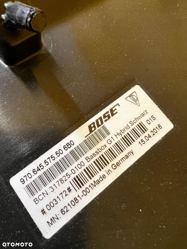 KOMPLETNY GŁOŚNIK SUBWOOFER BOSE PORSCHE PANAMERA 970 I LIFT 3.0 S E-HYBRID - 9